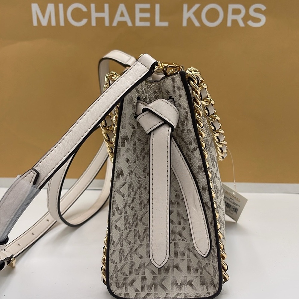 Michael Kors MINA Sm MINI Belted Chain Shoulder Crossbody Bag
Light Cream Multi - Picture 3 of 16